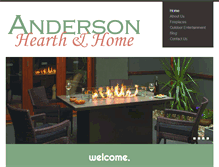 Tablet Screenshot of andersonhearthandhome.com